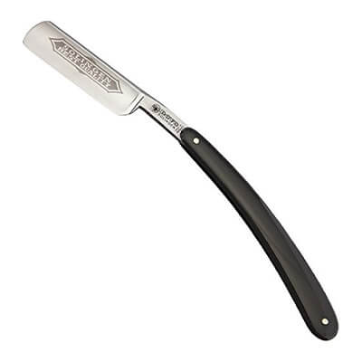 DOVO Cellidur Black Handle Straight Razor