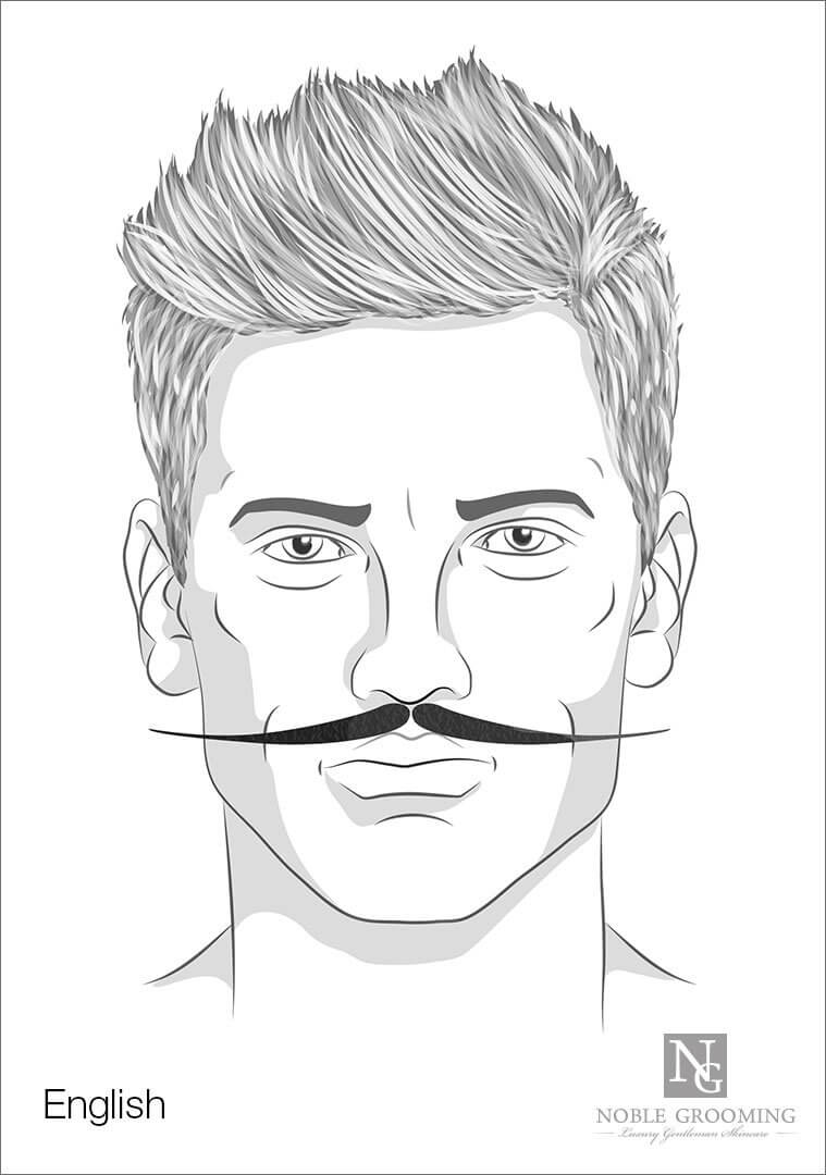 English Mustache Style